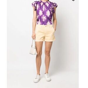 Polo Ralph Lauren‎ Women’s 3” Chino Twill Short Yellow Shell Size 14 NWT $128